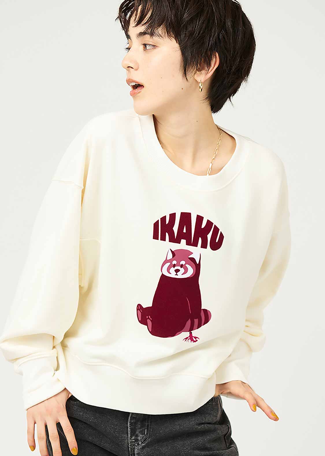 イカクサボリ｜クロップドスウェット｜ウィメンズ｜グラニフ(graniph