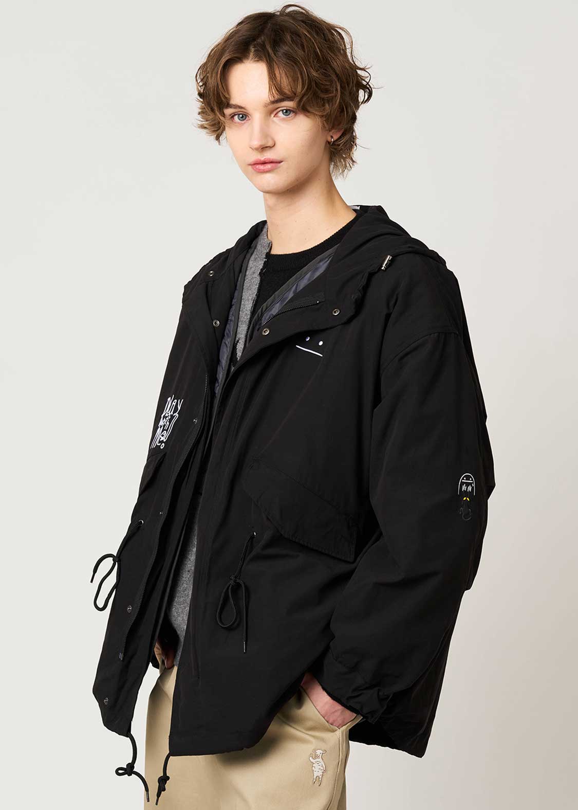 ネコカブリビューティフルシャドー｜ショートモッズコート｜ユニ