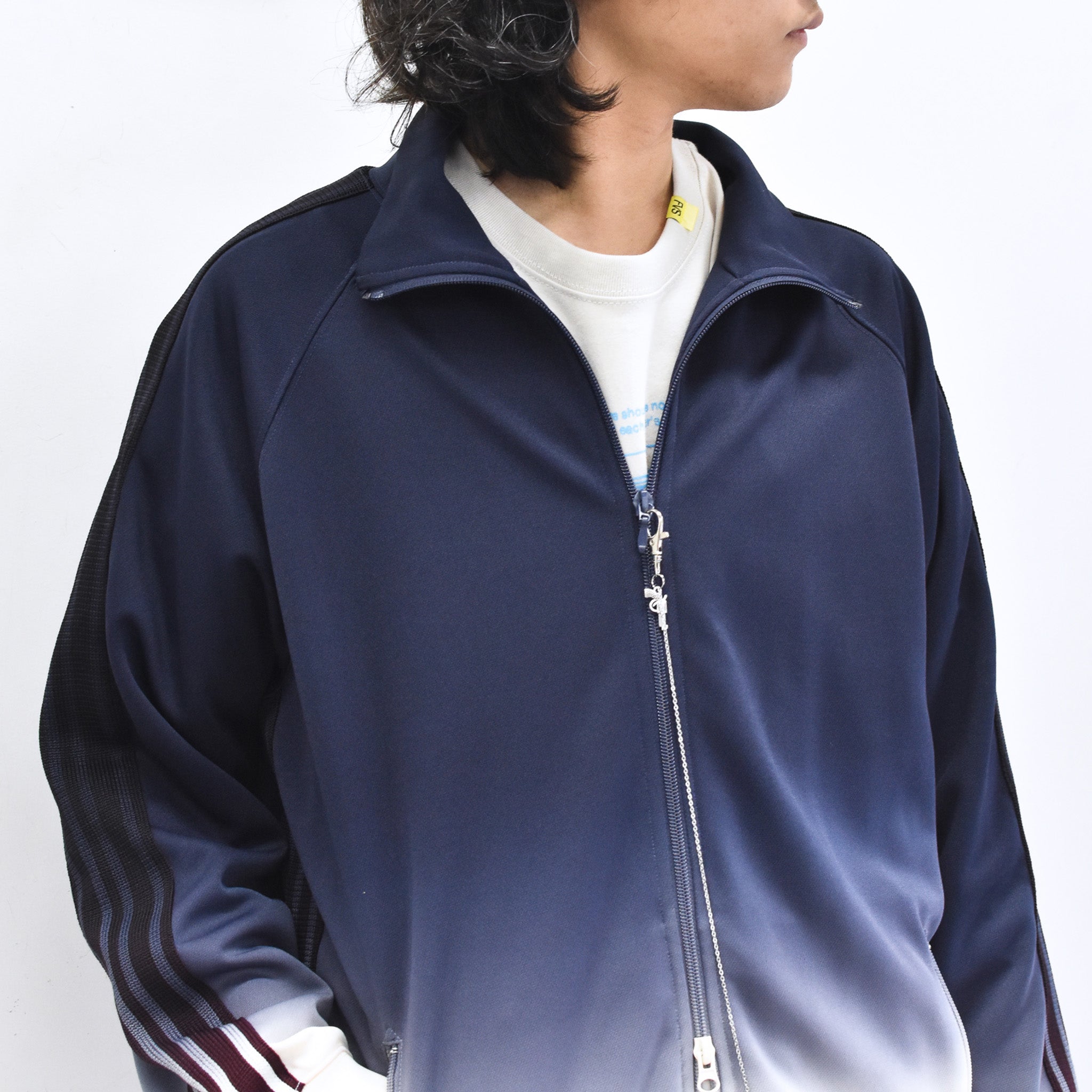 BODYSONG. / GRADIENT DYED TRACK JACKET 03 - WHITE – COFFIN