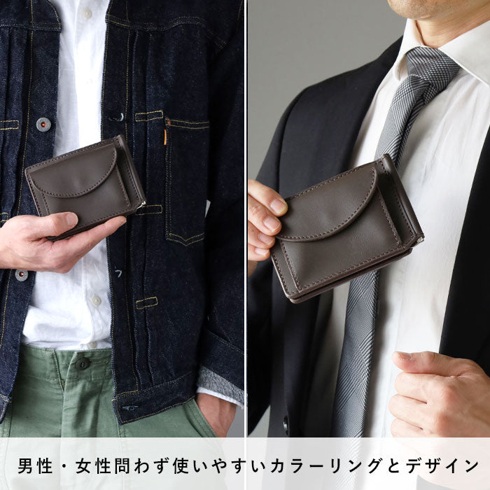 Re-ACT (リアクト) DROIDレザー 二つ折り マネークリップ 財布 [RA2309