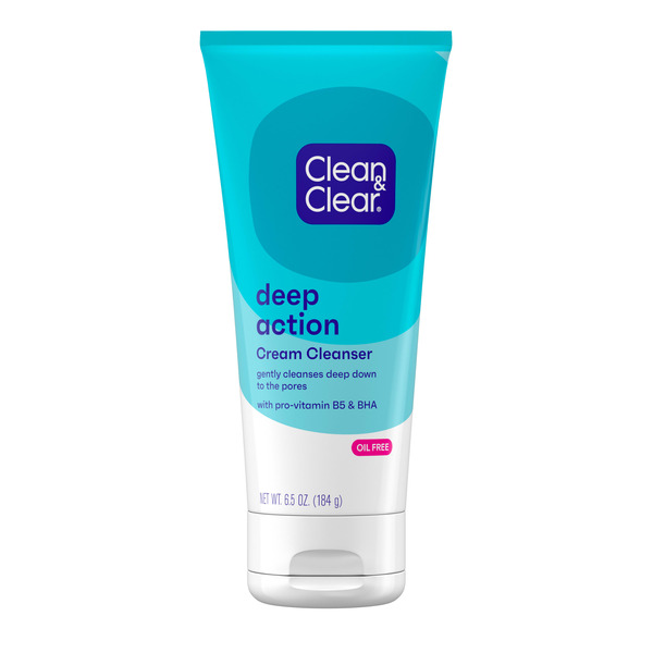 Clean & Clear Deep Action Cream Face Wash, 6.5 fl. oz Same-Day