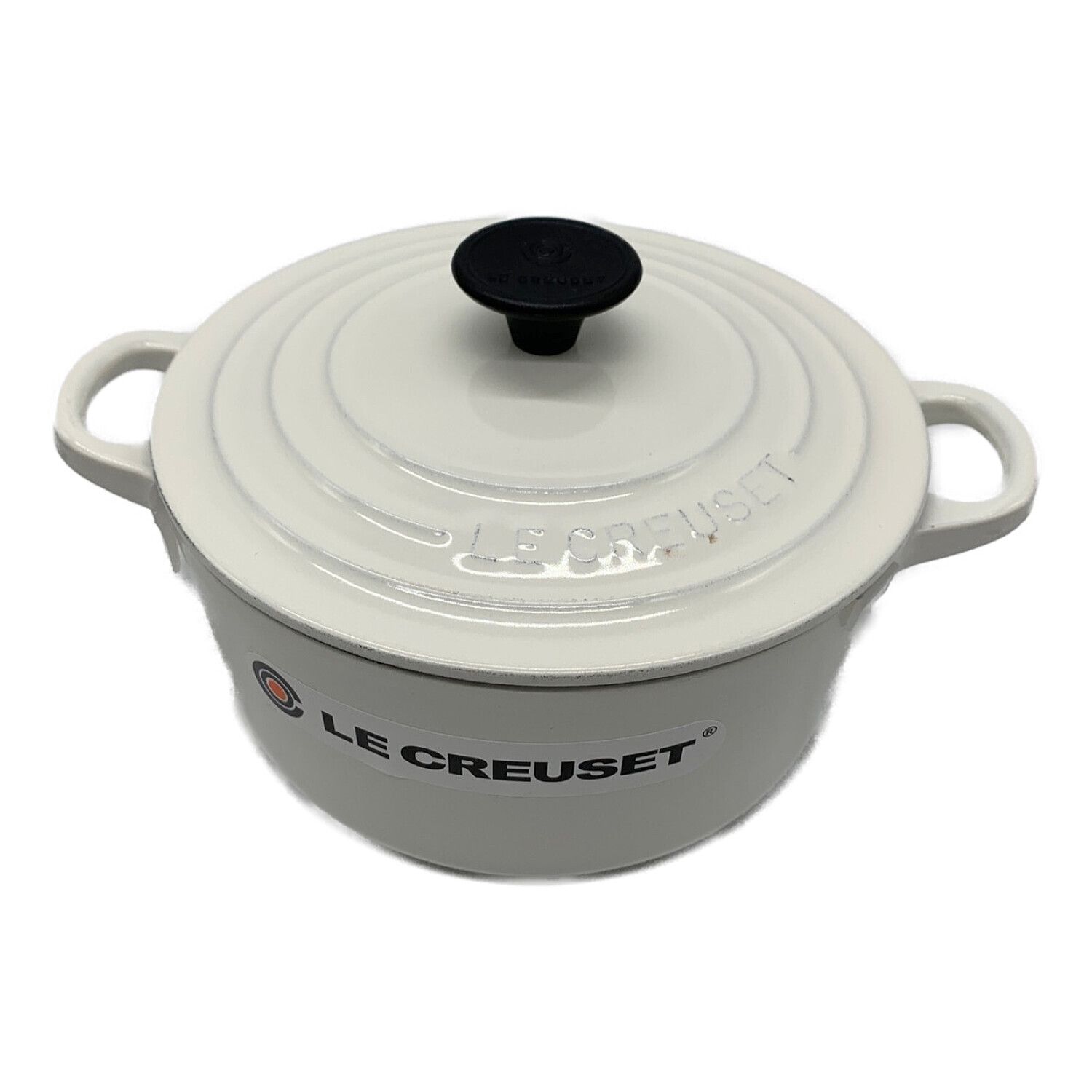 LE CREUSET (ルクルーゼ) 両手鍋 ホワイト USED 18cm｜トレファクONLINE