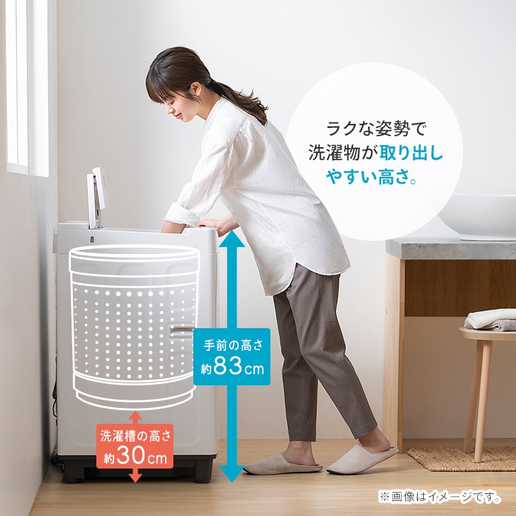 全自動洗濯機 6kg ITW-60A01-W ホワイト