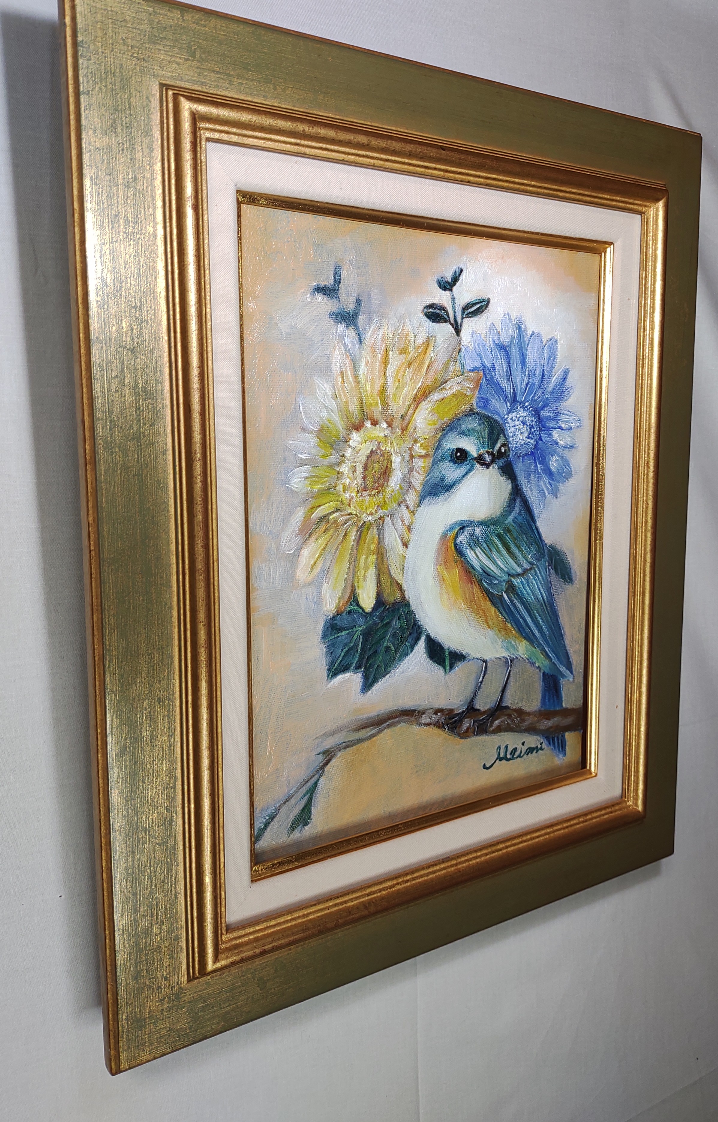 幸せの青い鳥 by 冨山めいみ - 絵画販売・購入・レンタル（サブスク