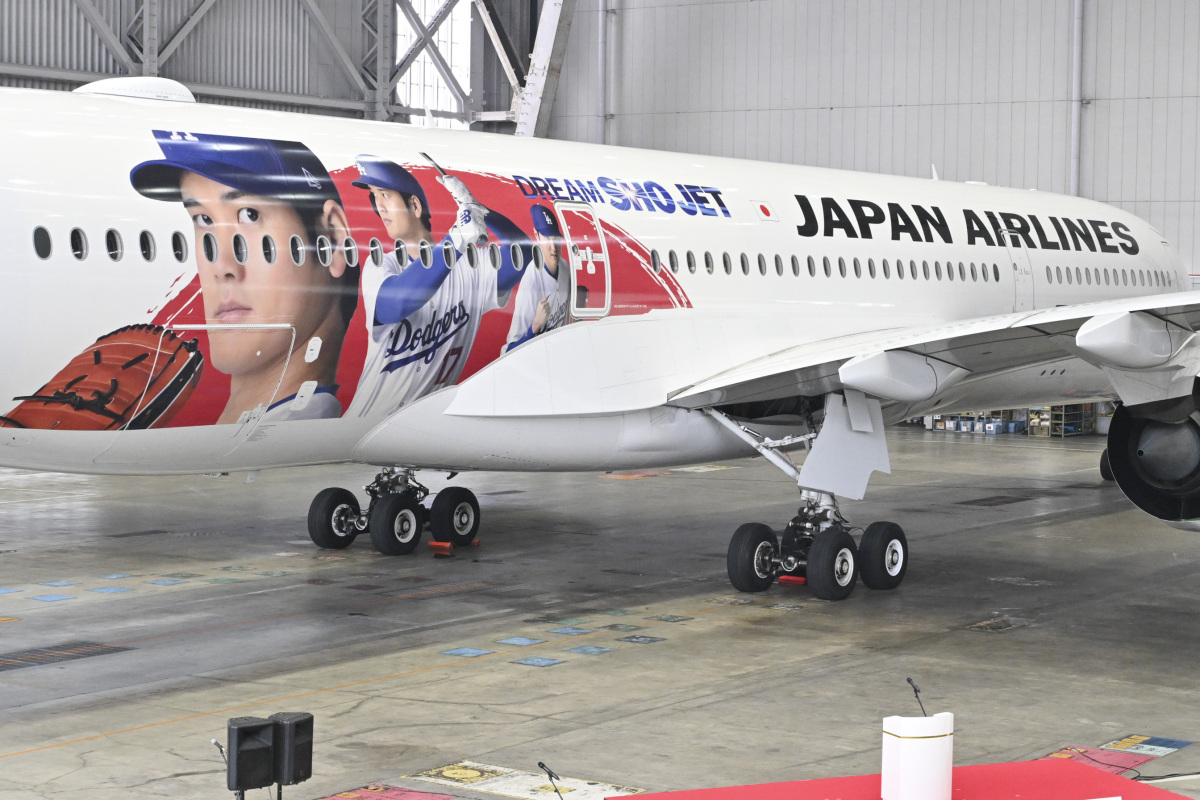 大谷がJALのA350に！ 特別塗装機「DREAM SHO JET」、9月29日運航開始