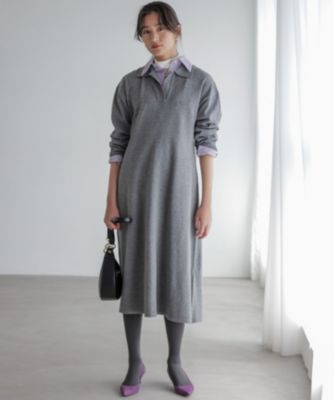 組曲(クミキョク)の【加藤ローサさん着用】スキッパーニット