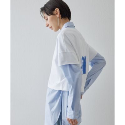 Whim Gazette(ウィム ガゼット)の【GEMINI】フリルベルトシャツ通販