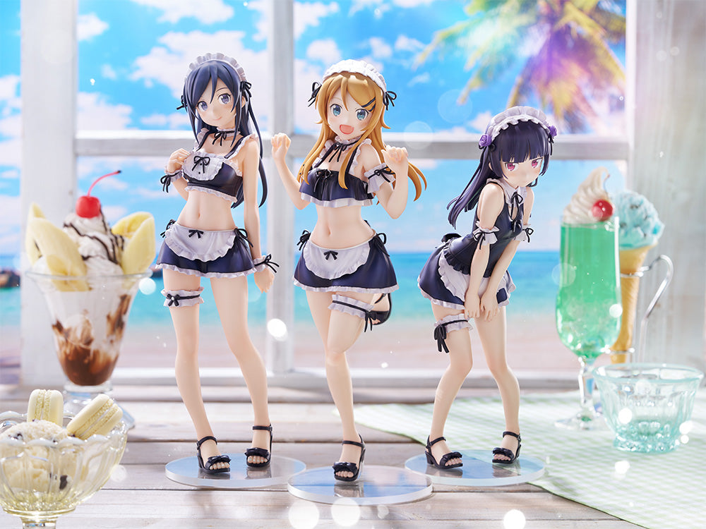 TENITOL TALL 桐乃&黒猫&あやせ 水着メイドver. 3体セット｜俺の妹が